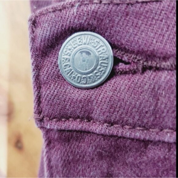 Mens Limited Edition Levi's Brushed Burgundy 511 Slim Straight Fit Stret… - Picture 14 of 14